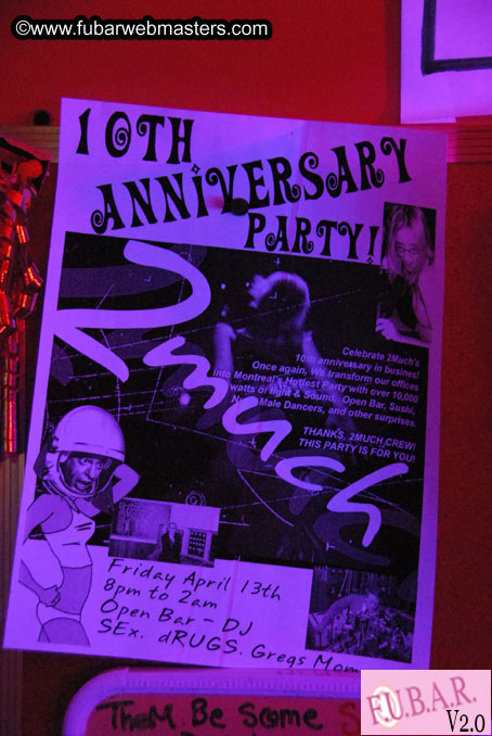 The 2much 10th Anniversary Binery Birthday Bash