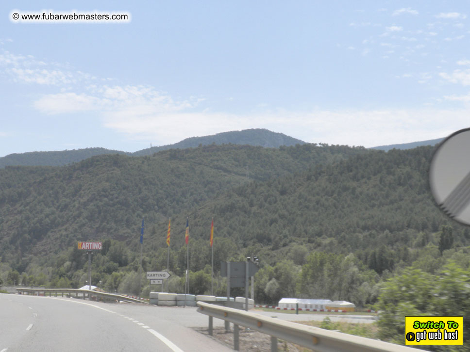 Karting in the mountains of Spain