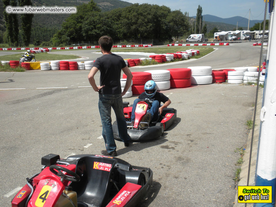 Karting in the mountains of Spain