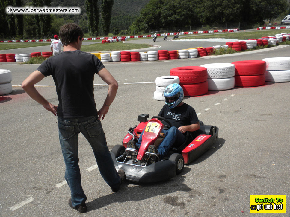 Karting in the mountains of Spain