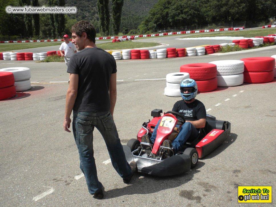 Karting in the mountains of Spain