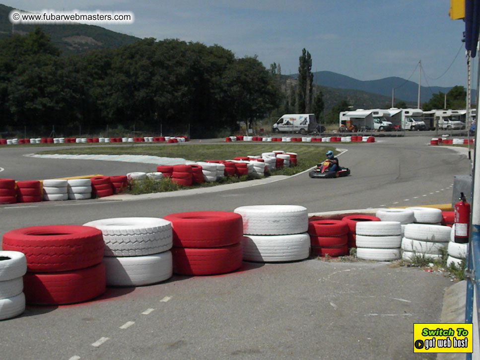 Karting in the mountains of Spain
