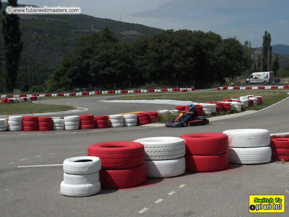 Karting in the mountains of Spain
