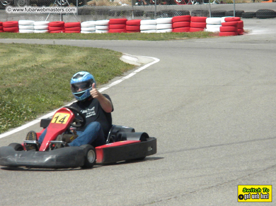 Karting in the mountains of Spain