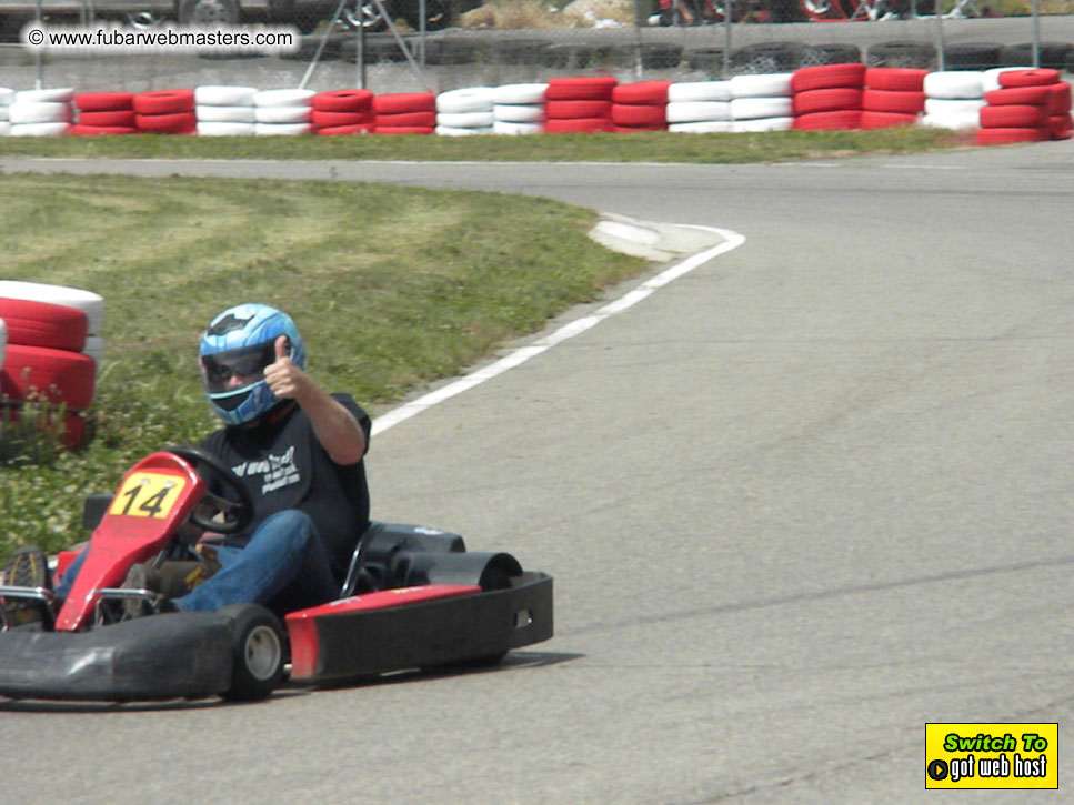 Karting in the mountains of Spain
