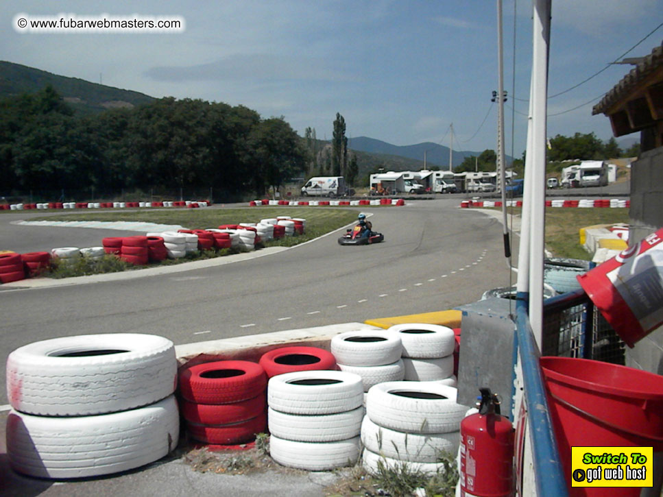 Karting in the mountains of Spain