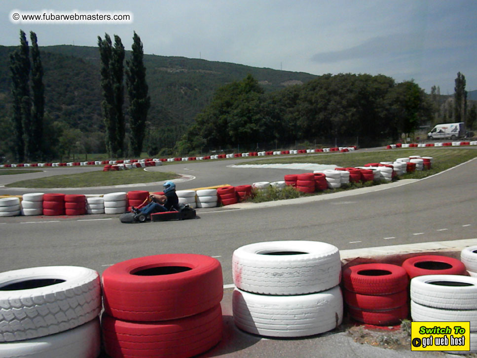 Karting in the mountains of Spain