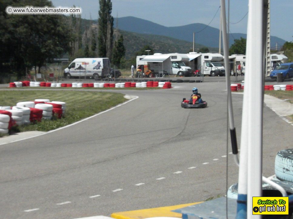 Karting in the mountains of Spain