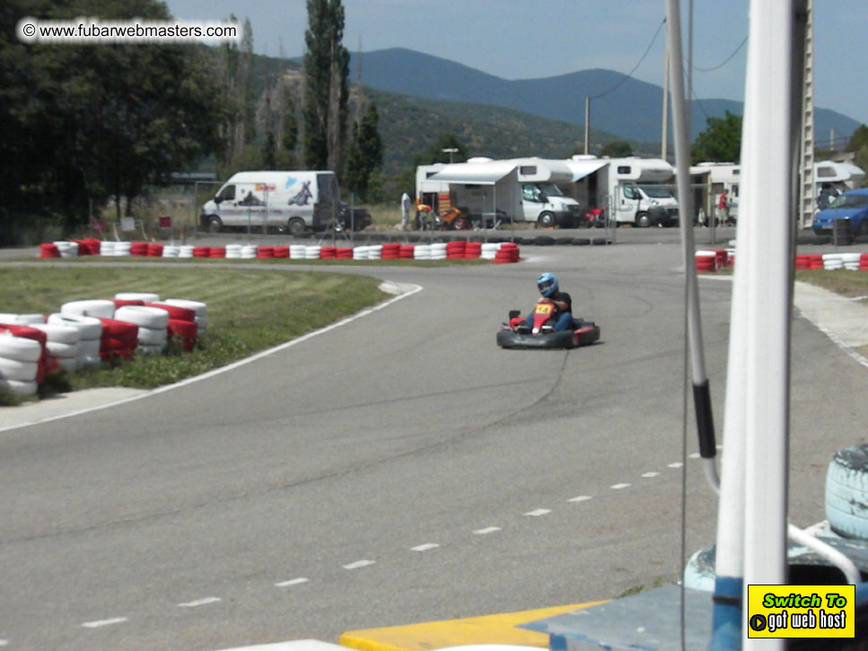 Karting in the mountains of Spain
