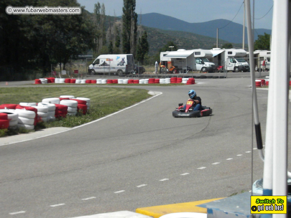 Karting in the mountains of Spain
