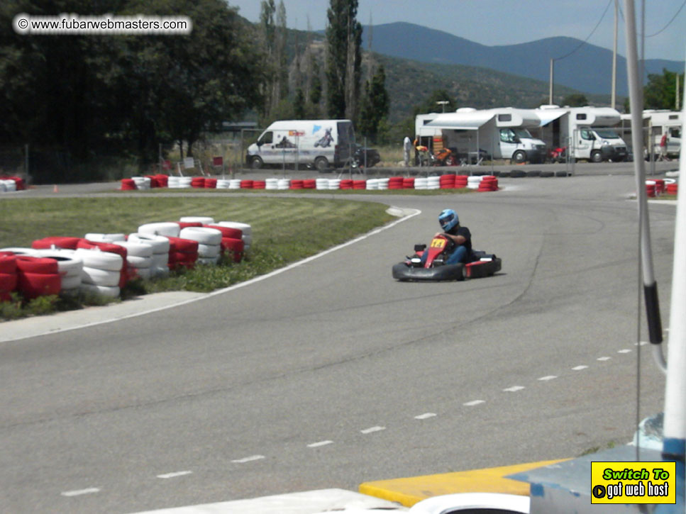 Karting in the mountains of Spain