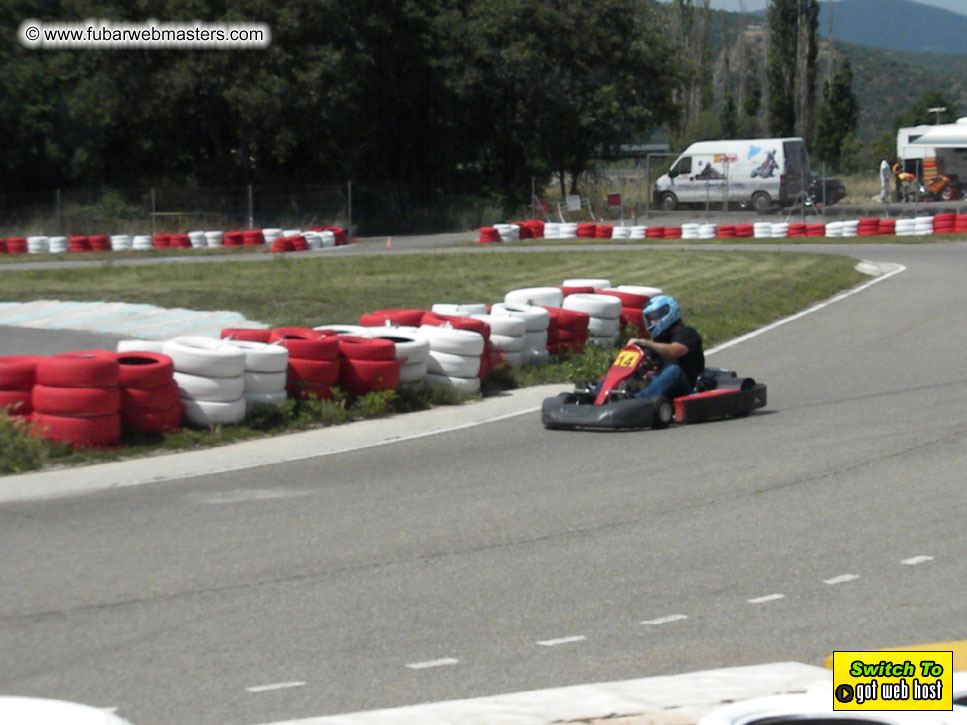 Karting in the mountains of Spain