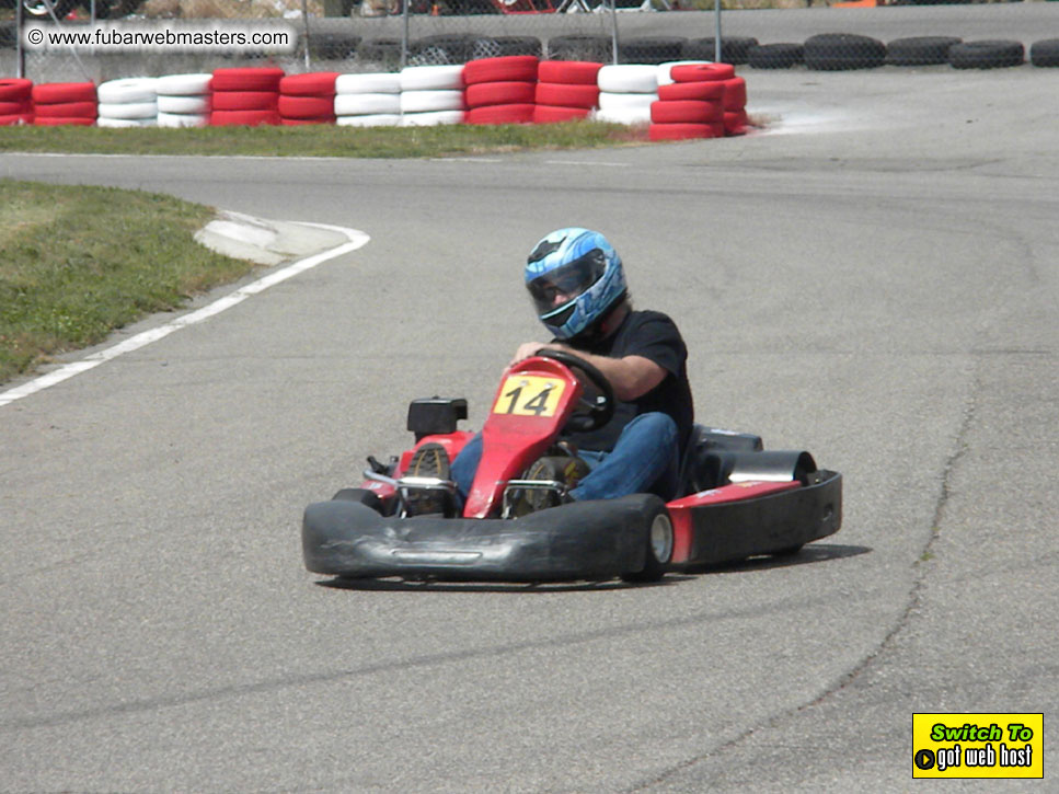 Karting in the mountains of Spain