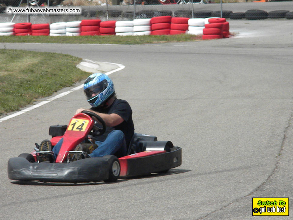 Karting in the mountains of Spain