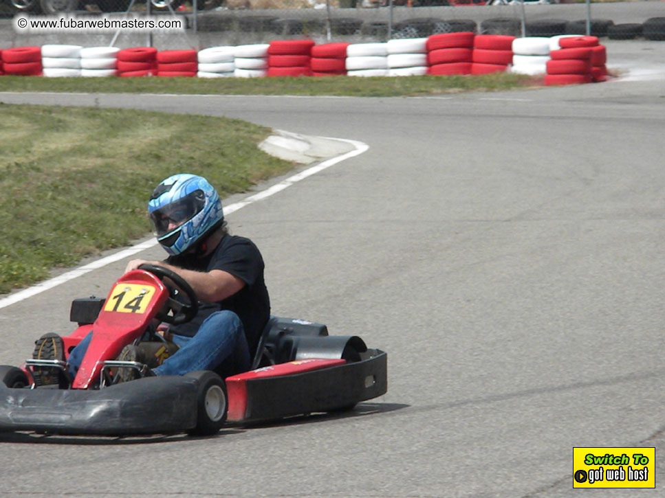 Karting in the mountains of Spain