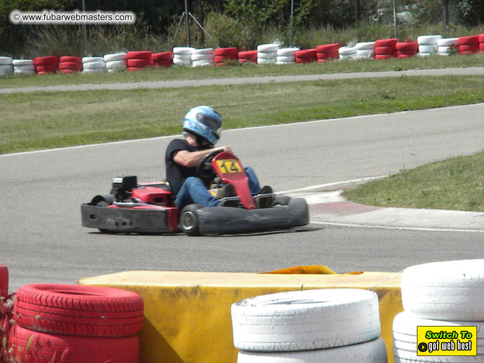 Karting in the mountains of Spain