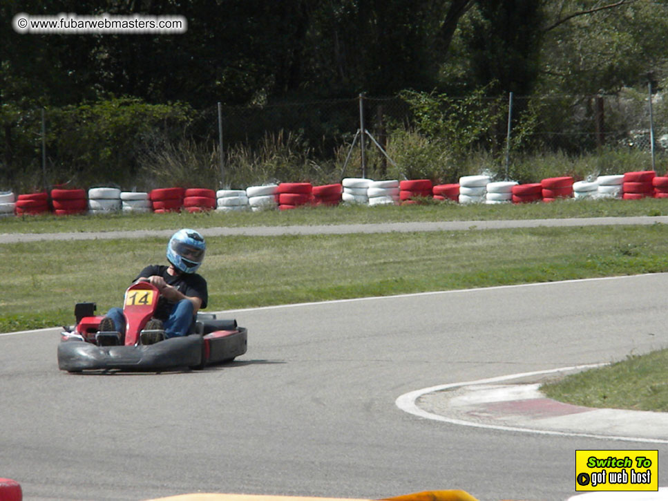Karting in the mountains of Spain
