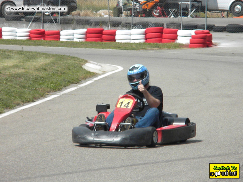 Karting in the mountains of Spain