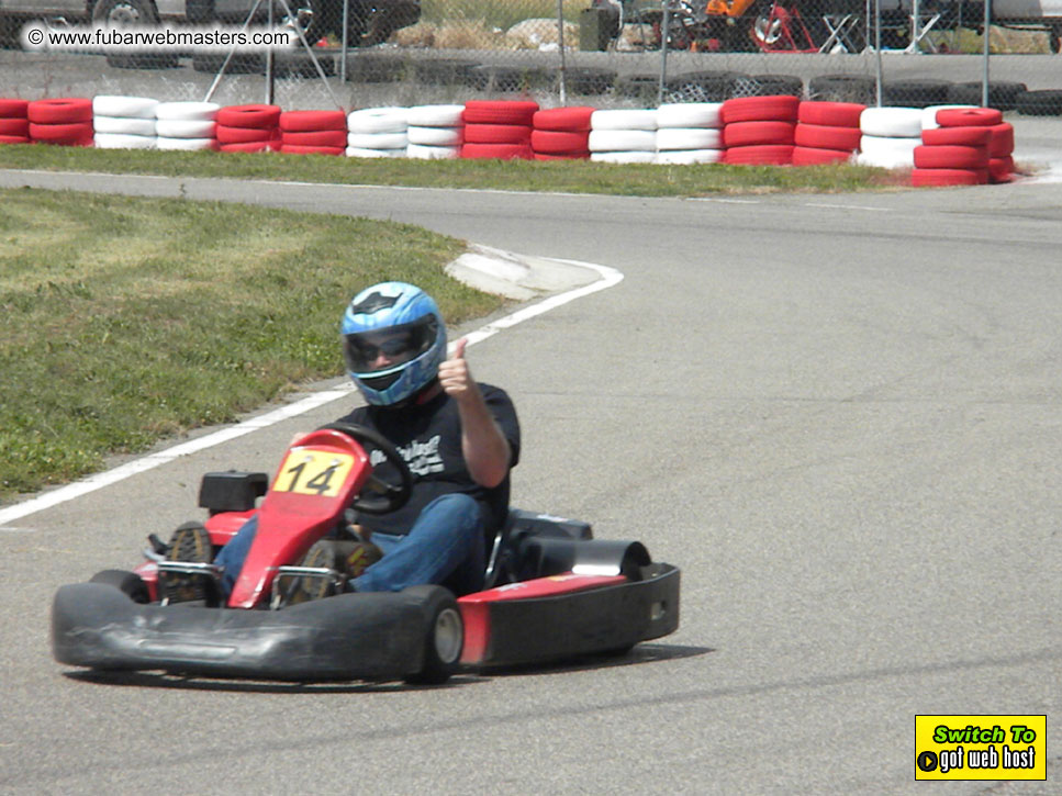 Karting in the mountains of Spain