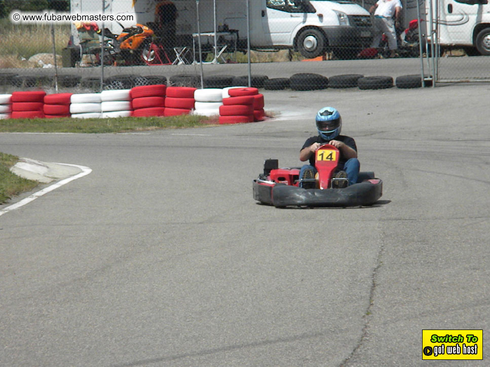Karting in the mountains of Spain