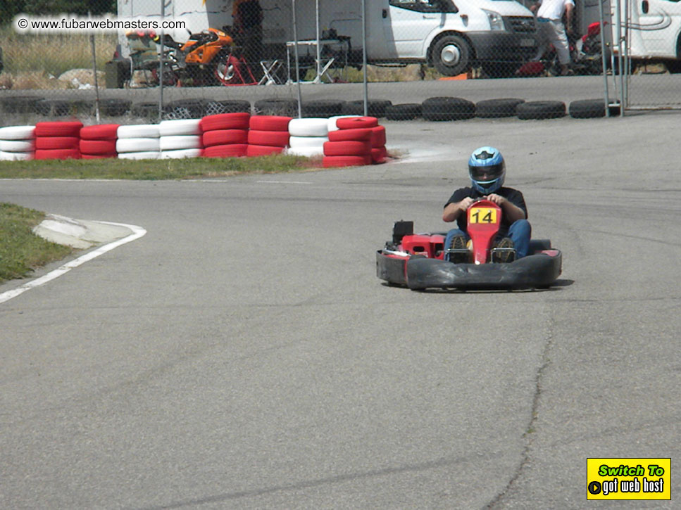 Karting in the mountains of Spain