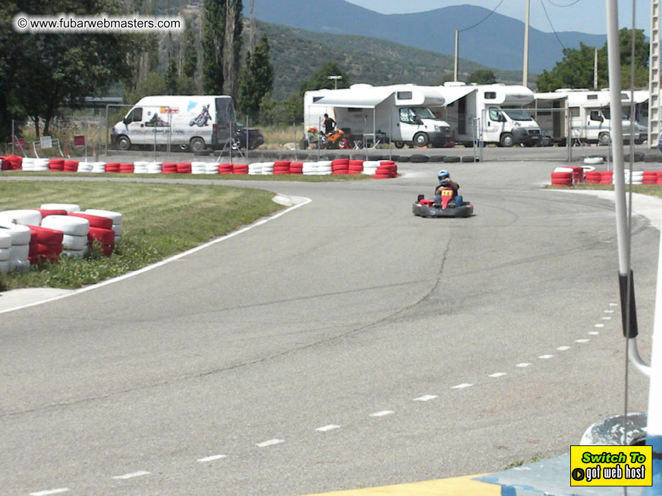 Karting in the mountains of Spain