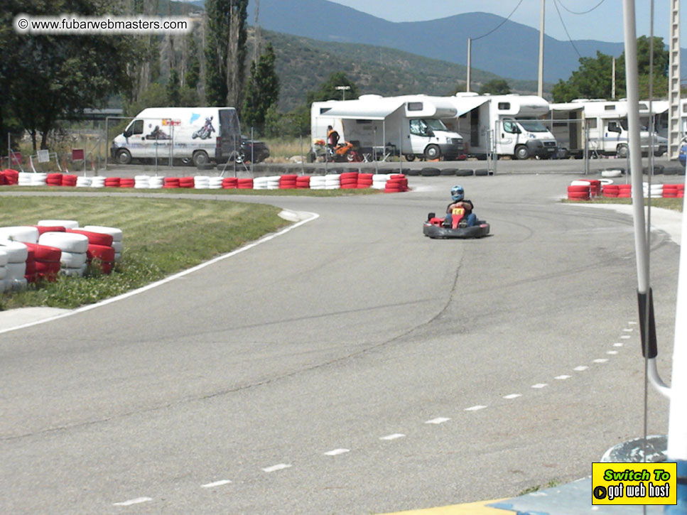 Karting in the mountains of Spain