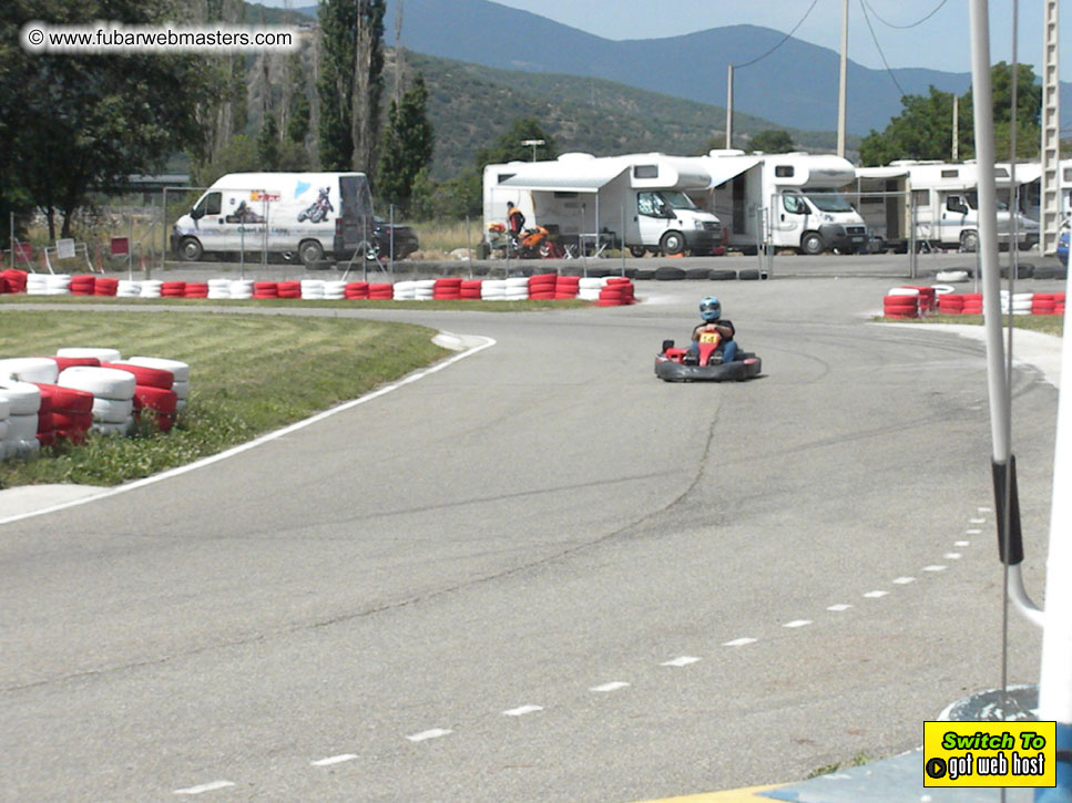 Karting in the mountains of Spain