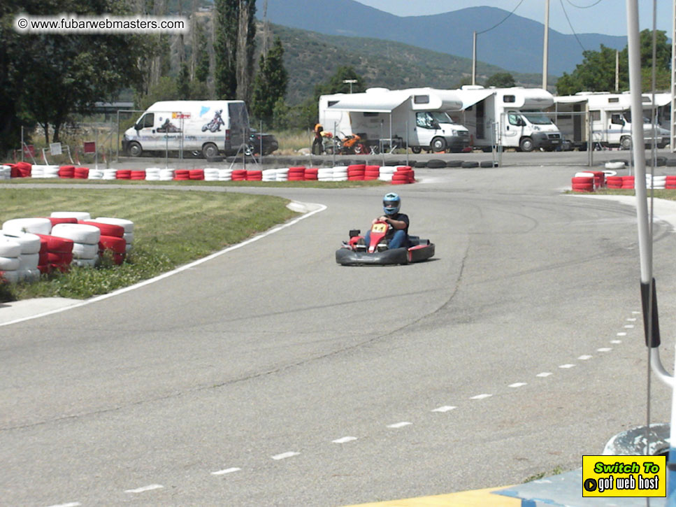 Karting in the mountains of Spain