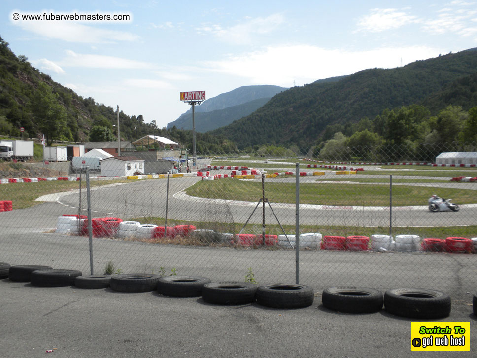 Karting in the mountains of Spain