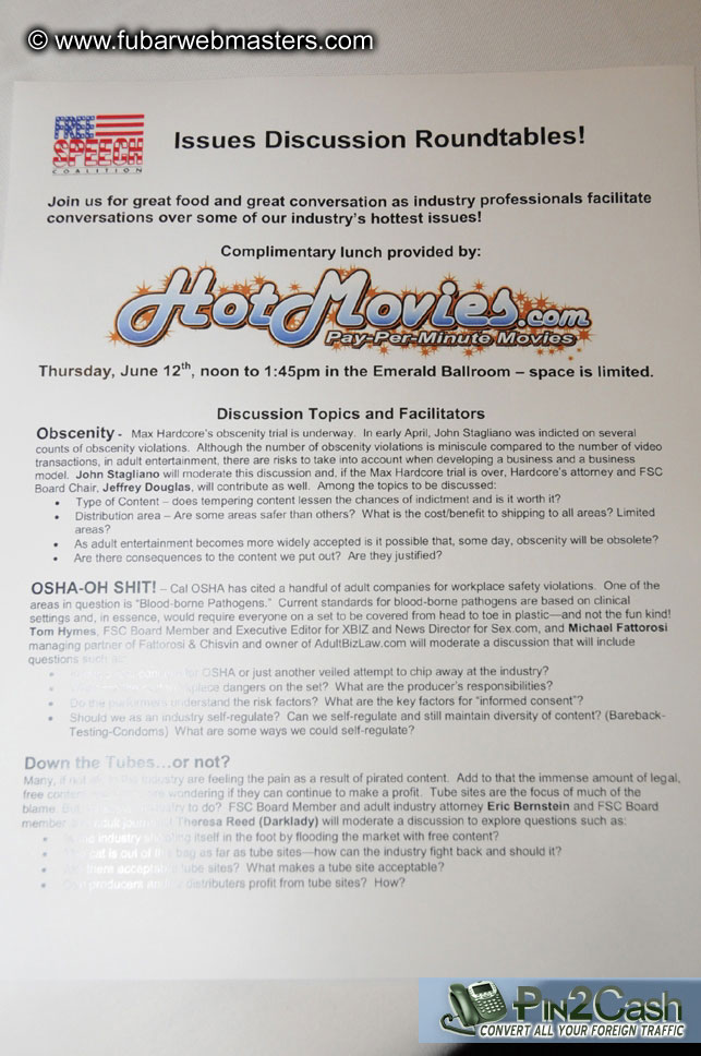 Free Speech Coalition Roundtable Luncheon