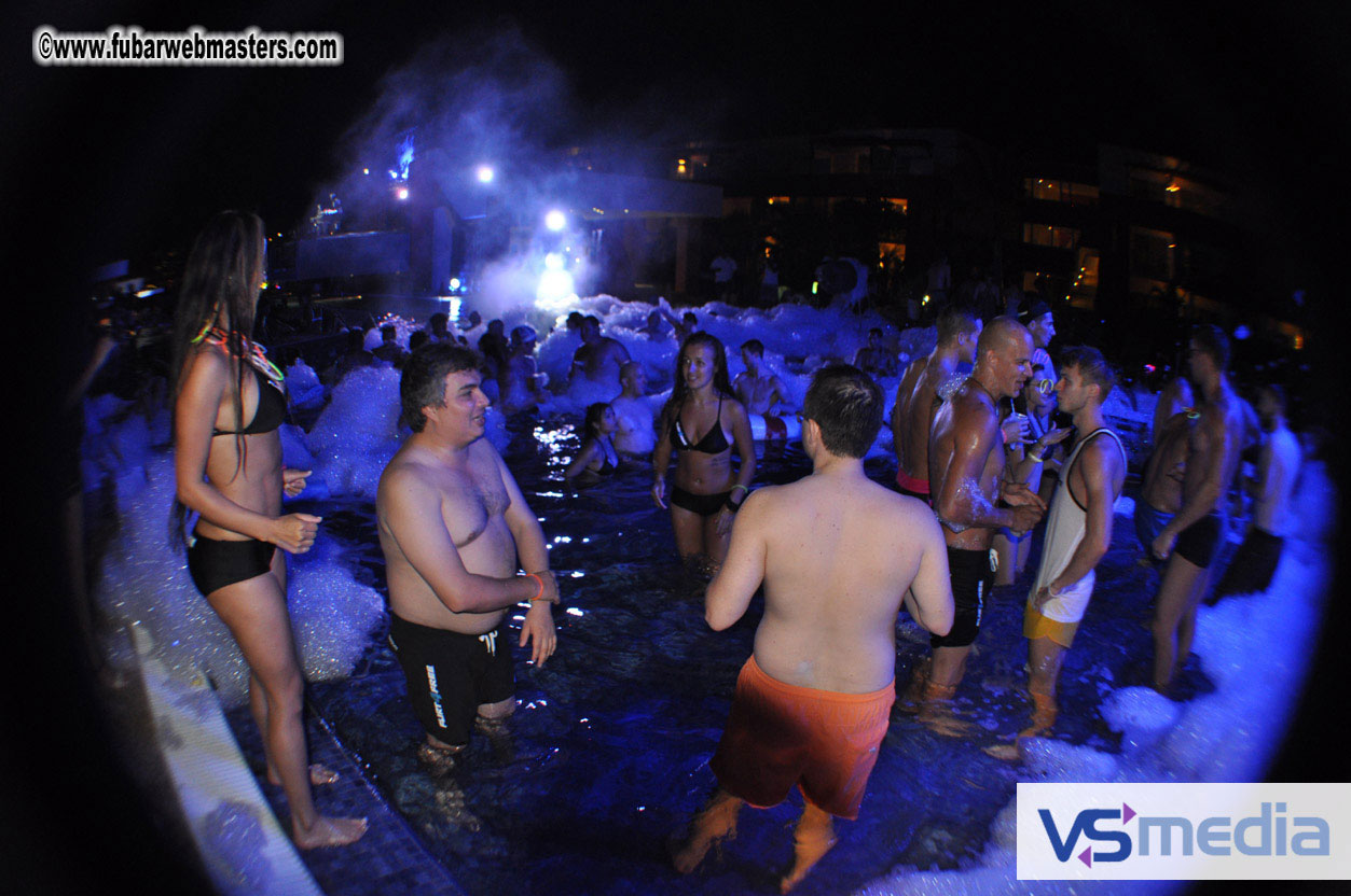 Black Light Pool Party
