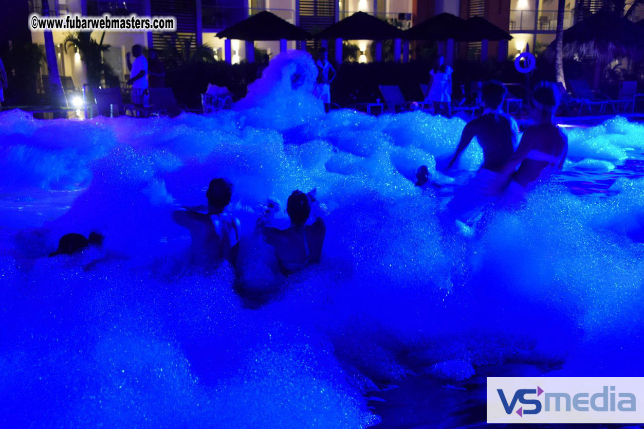 Black Light Pool Party