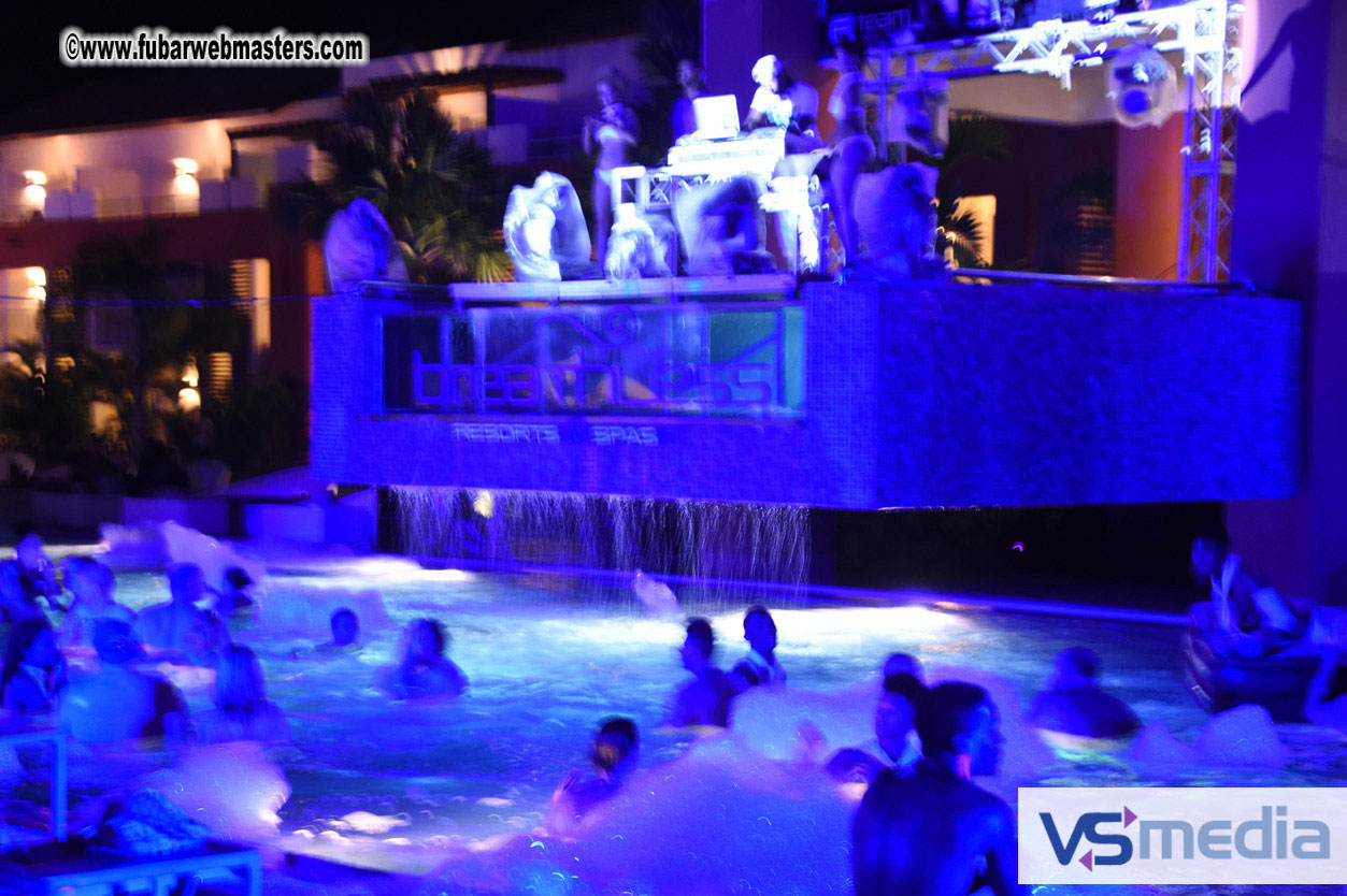 Black Light Pool Party