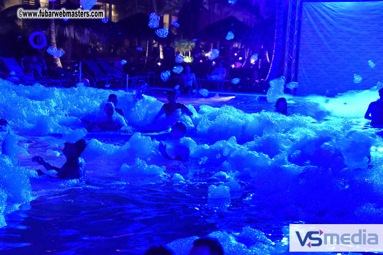 Black Light Pool Party
