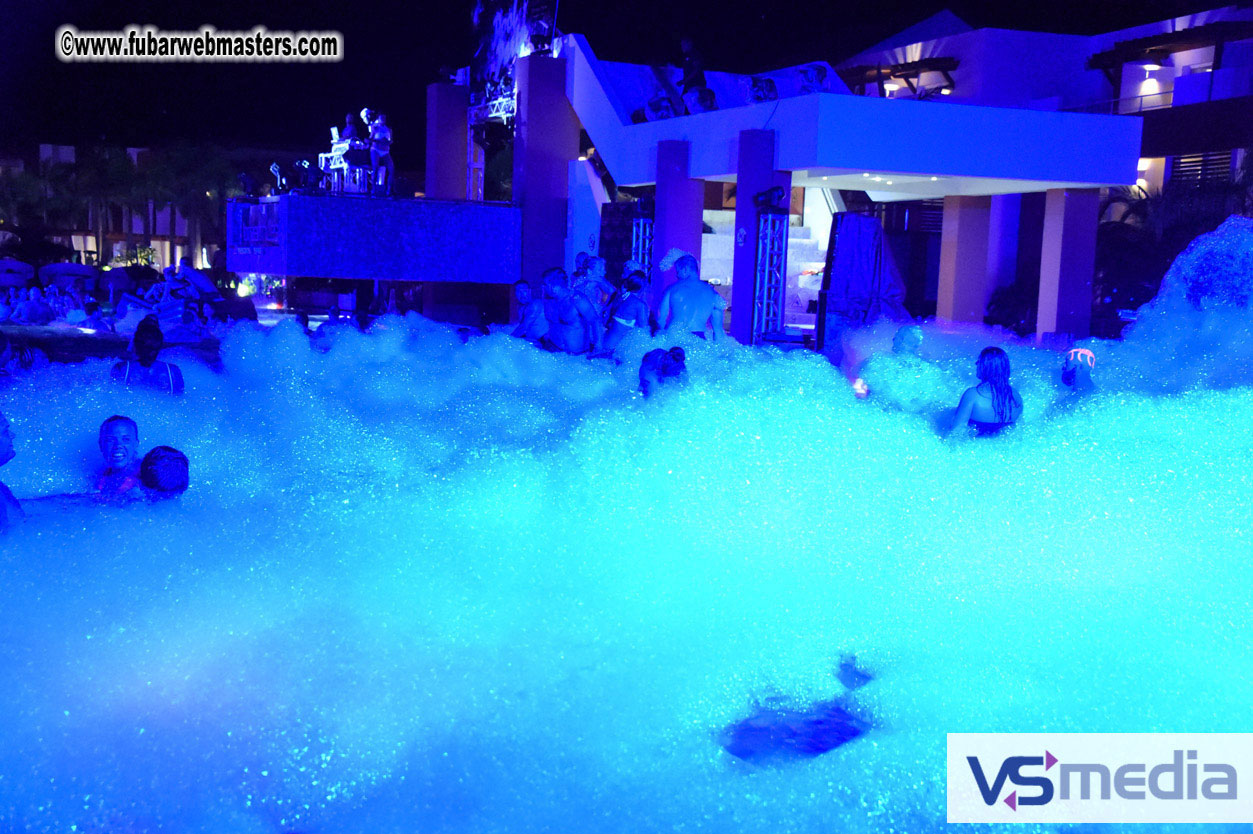 Black Light Pool Party