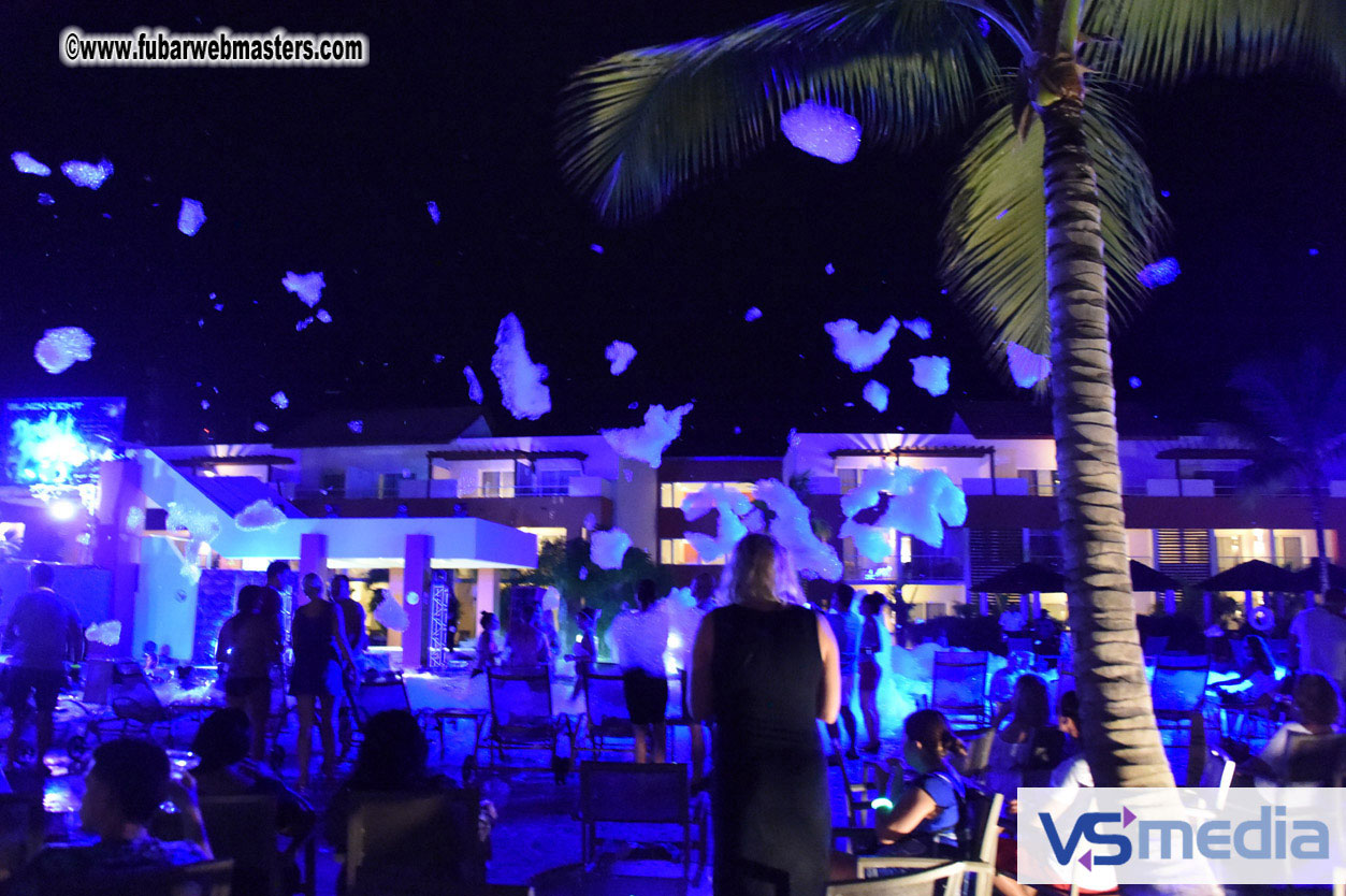 Black Light Pool Party