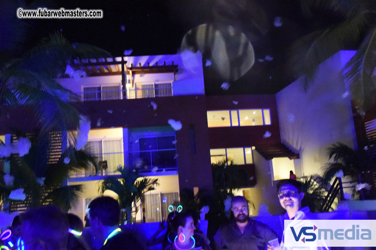 Black Light Pool Party