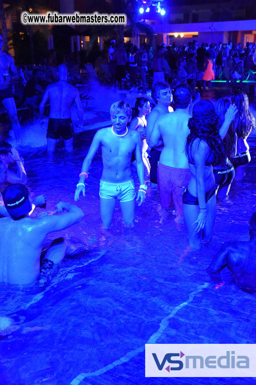 Black Light Pool Party