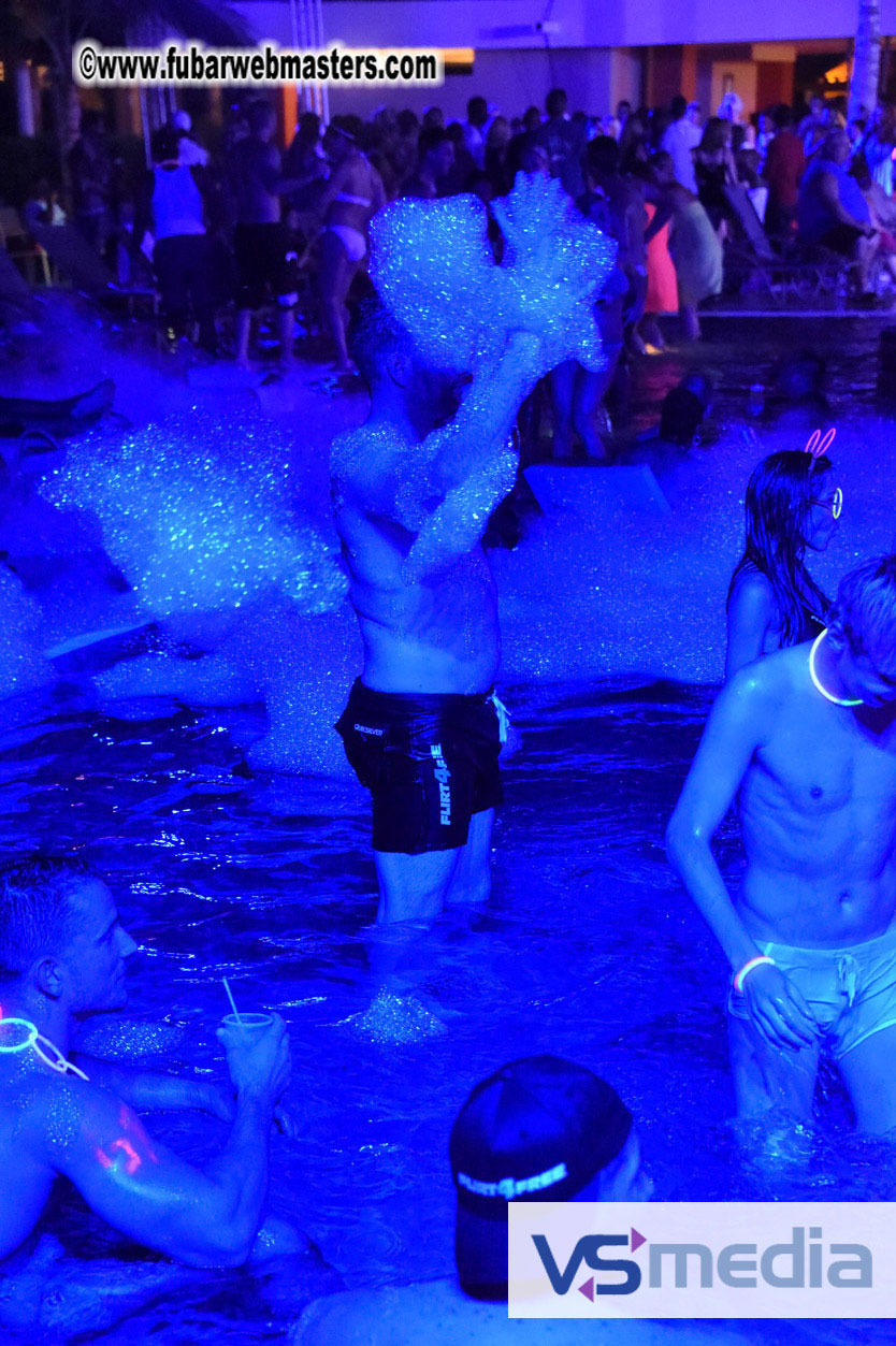 Black Light Pool Party