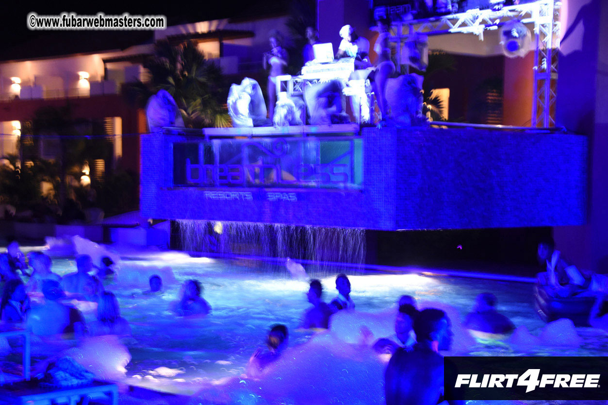 Black Light Pool Party
