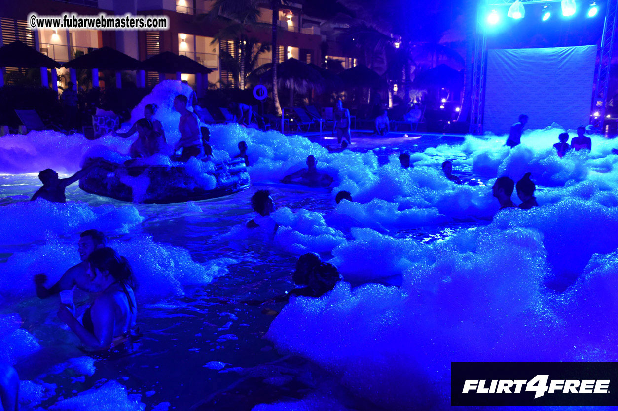 Black Light Pool Party