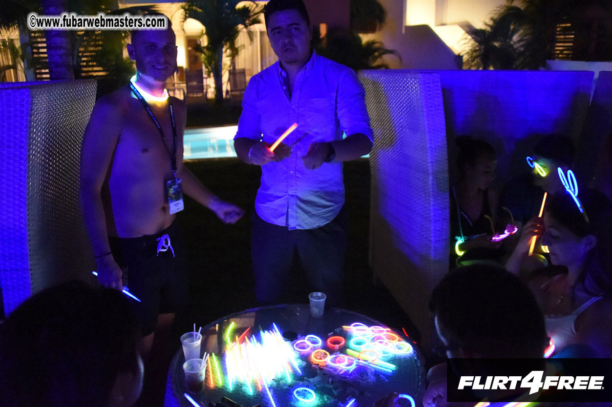 Black Light Pool Party
