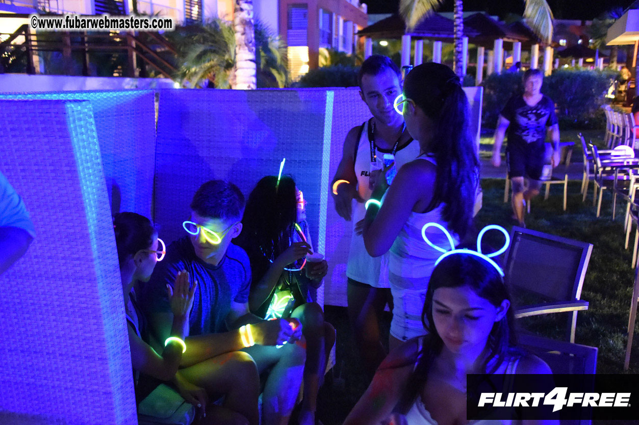 Black Light Pool Party