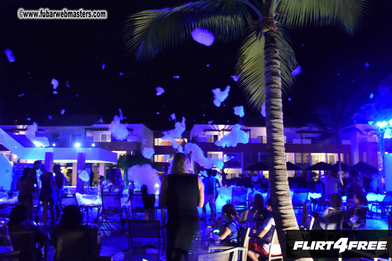 Black Light Pool Party