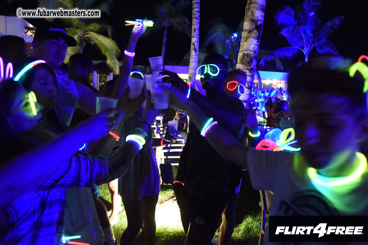 Black Light Pool Party