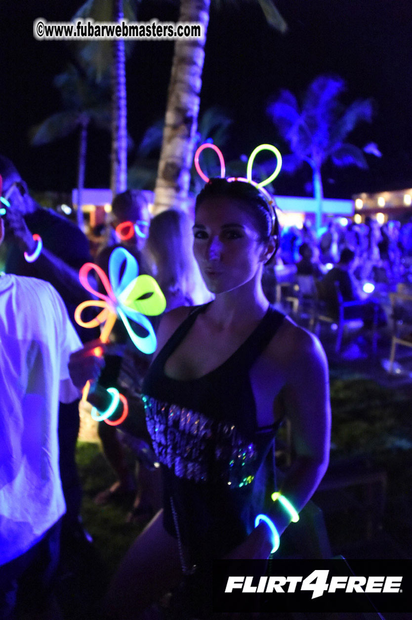 Black Light Pool Party