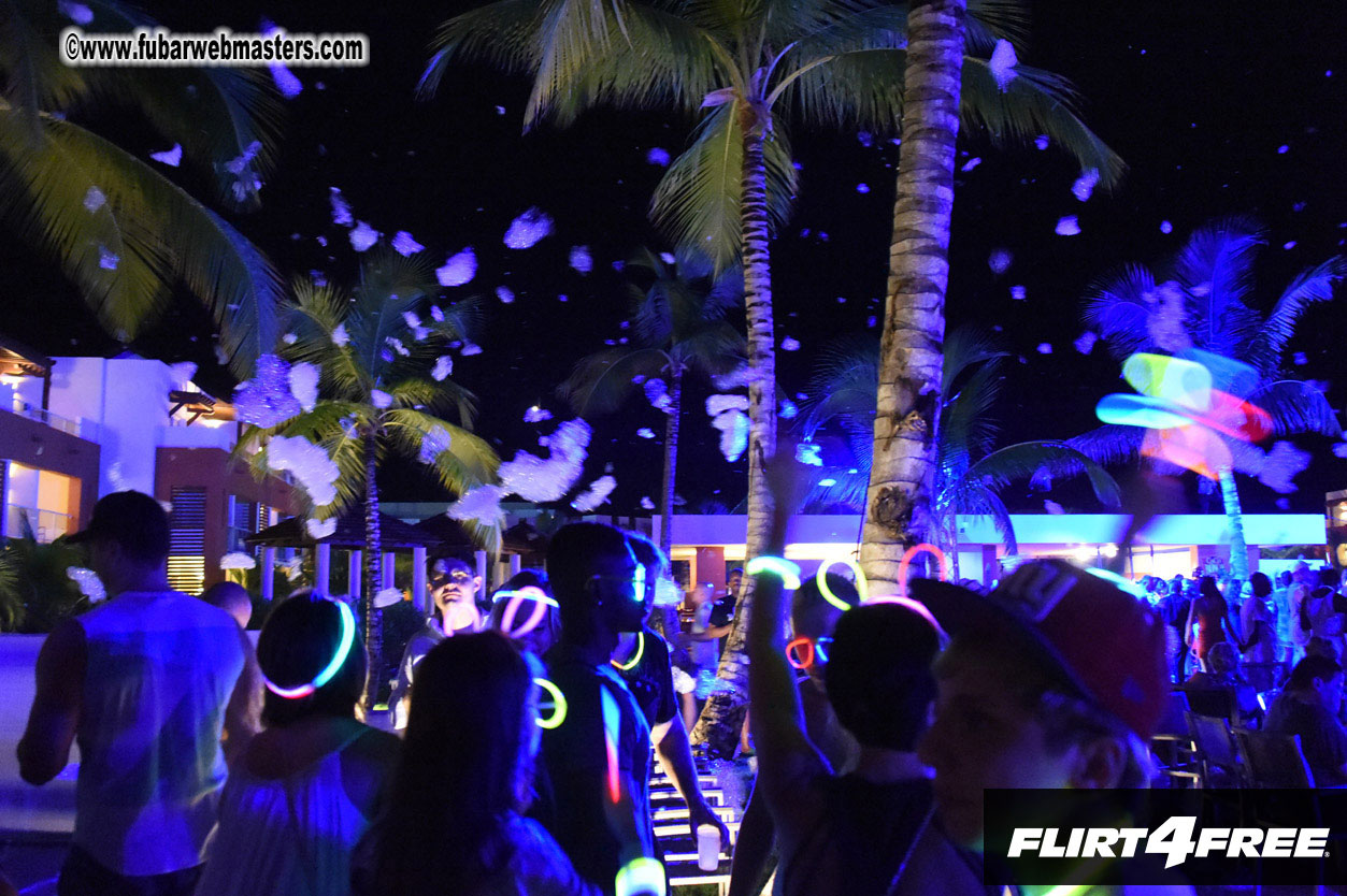 Black Light Pool Party