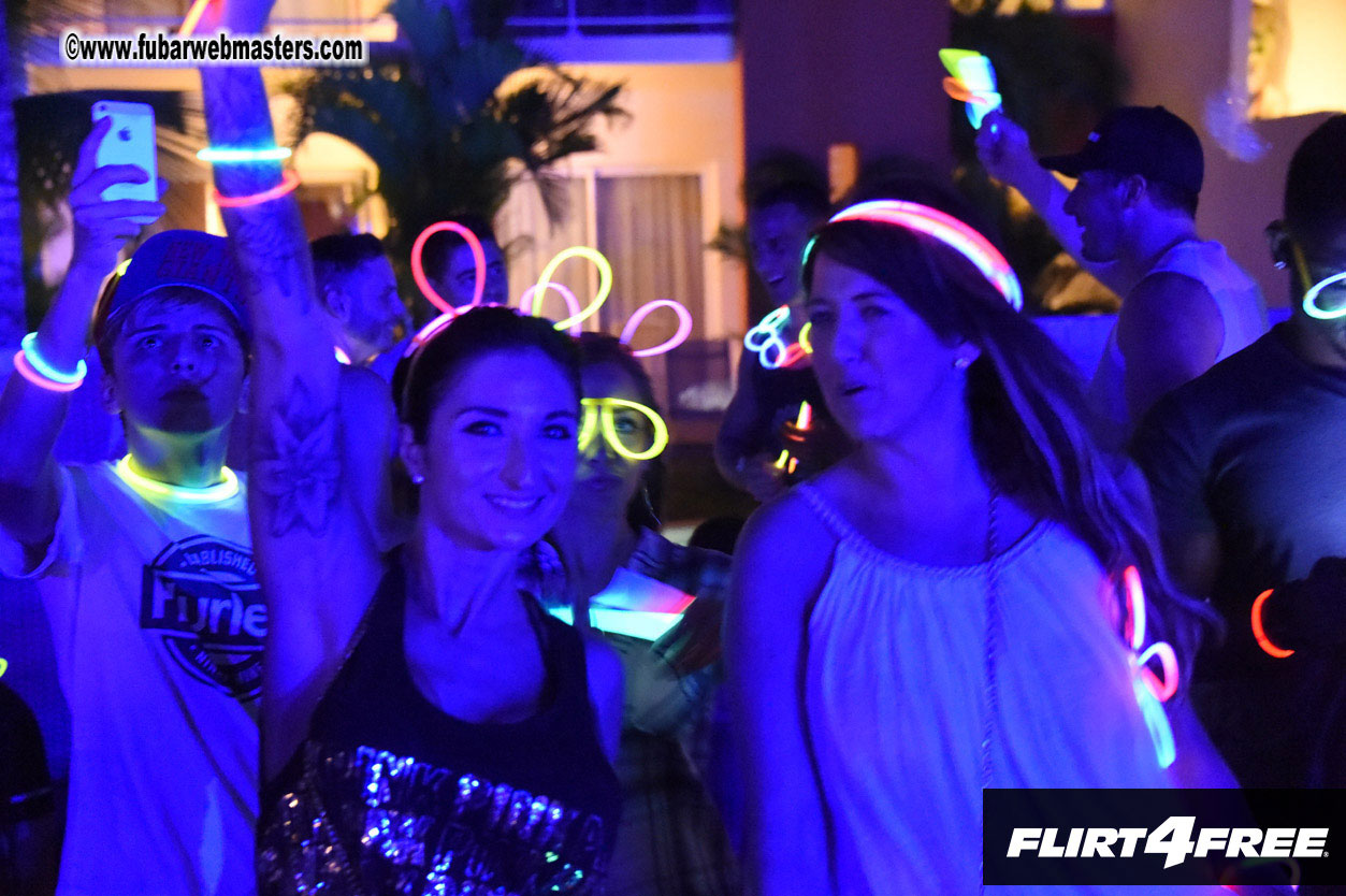 Black Light Pool Party