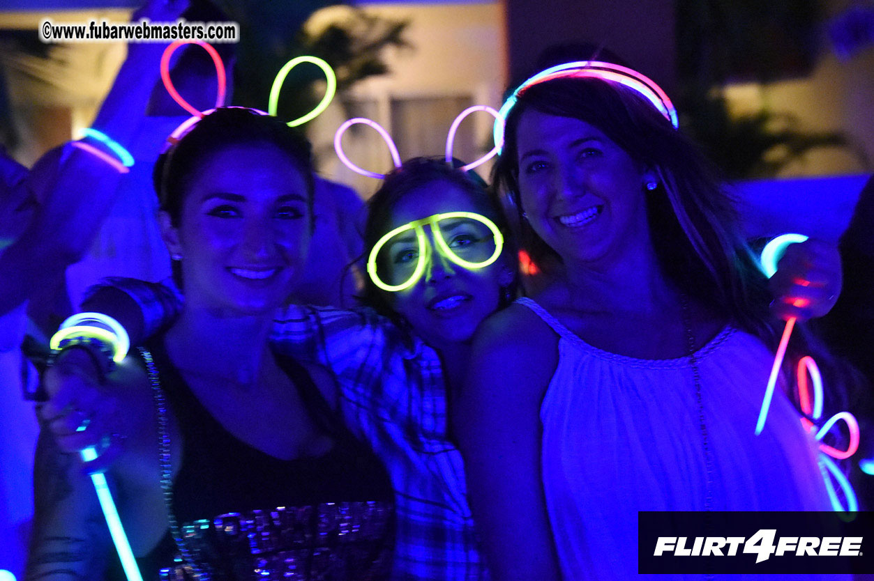 Black Light Pool Party